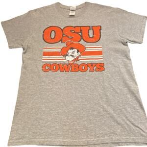 OSU Oklahoma State University Medium Short Sleeve Gray T-Shirt #GAMEDAY
